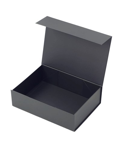 Pudełko Magnetyczne Grafitowe 350x250x100mm Karton Ozdobny Prezentowy