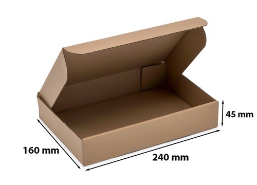 Karton wykrojnikowy 240x160x45mm Fefco 426 DPD pickup Rozmiar S