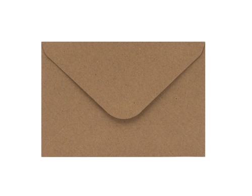 Koperta ozdobna o formacie C6 w kolorze brązu
