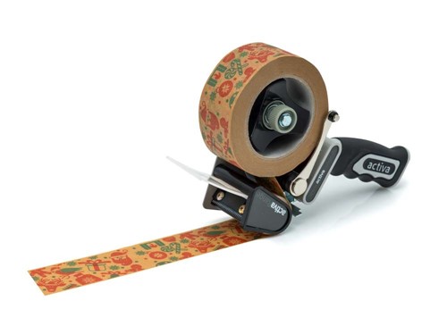 Taśma Świąteczna Papierowa Kraft 48mm/50mb