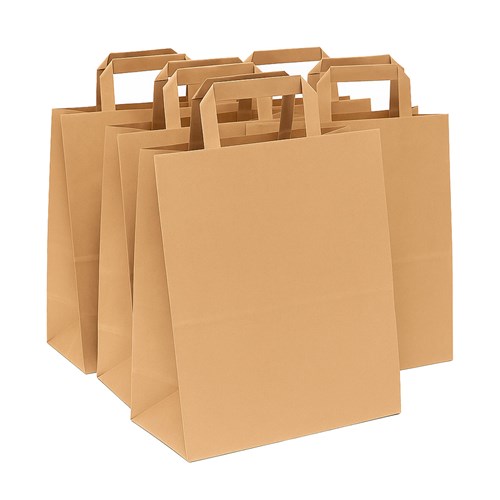 Torba 260x140x290 / BRĄZOWA uchwyt płaski - Pakiet 10szt