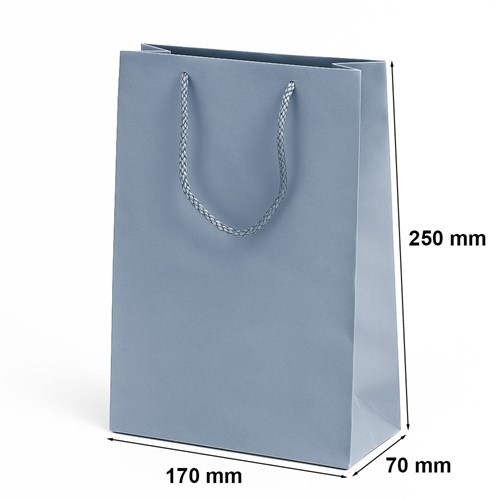 Pakiet srebrnych toreb prezentowych Prestige 170 x 70 x 250 mm, 2 szt.