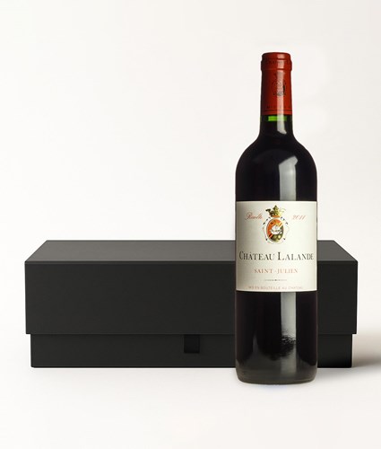 Pudełko na 1 wino CZARNE 320x90x90mm MAGNES