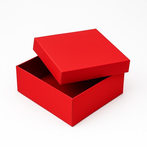 Pudełko składane z wiekiem 200x200x90 Czerwone
