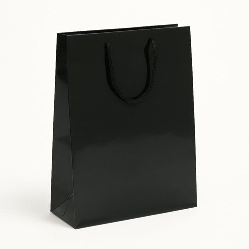 Prestiżowa Torba Laminowana Czarna 