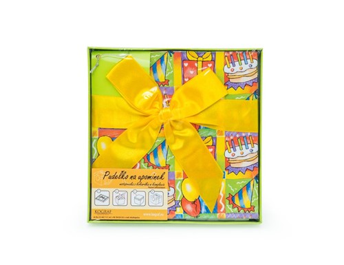 kolorowe pudełko prezentowe