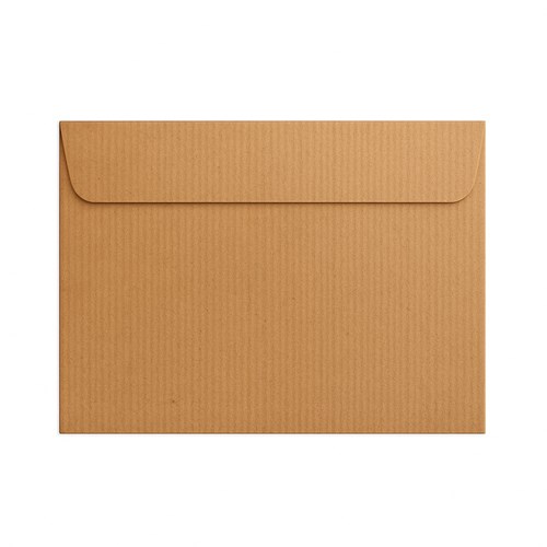 Koperty C6 HK/Brązowe Kraft Prążek Ribbed/120g a50