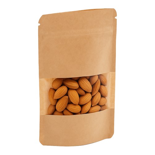 Doypack LIGHT KRAFT 100ml Małe Okno - 25 szt.