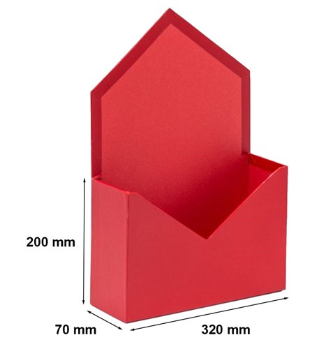 Pudełko Koperta-XX-002-FB-red (1 szt)