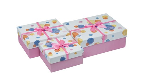 Zestaw Pudełek HL-020-PINK (3 szt)