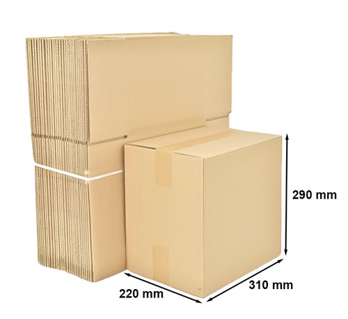 Kartony Klapowe 310x220x290mm, 10 sztuk