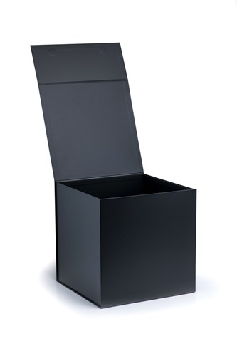 Pudełko Magnetyczne Czarne Kwadratowe 330x330x330mm (zew.) Prezentowe