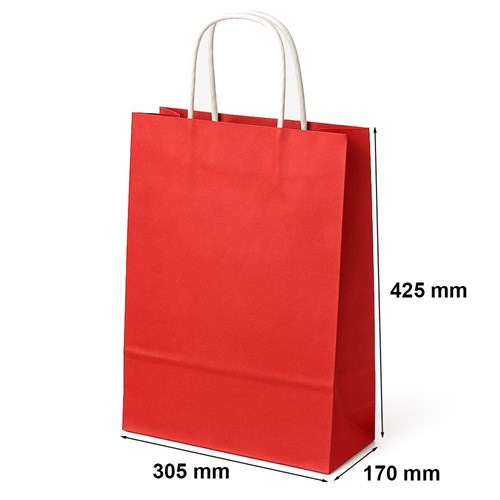 Torebka Na Prezent 305x170x425 Czerwona