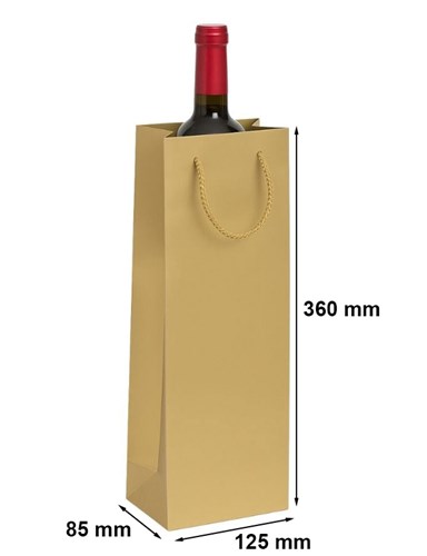 Torebka Laminowana Na Wino Złota