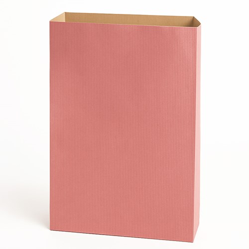 Torebka fałdowa Różowa KRAFT PINK 120x200+45mm