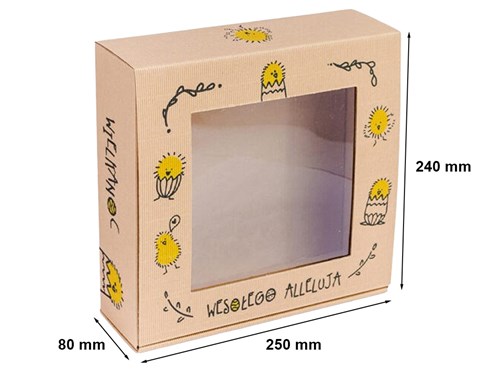 Karton z okienkiem ALLELUJA 250x240x80mm