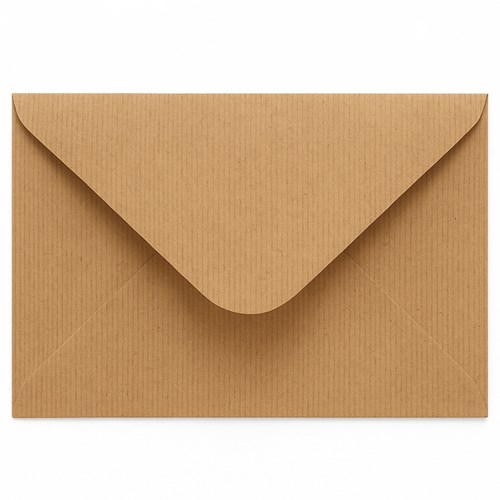 Koperty C5 / Kraft Prążek Ribbed / 120g a50