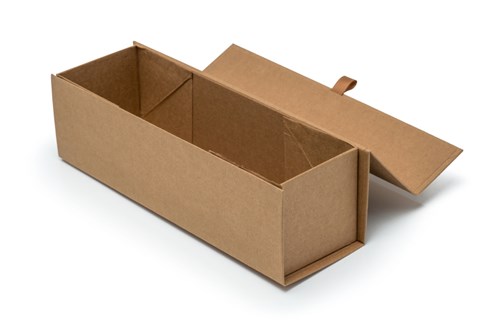 Pudełko na 1 wino KRAFT z magnesem 340x100x95mm (zewn.)
