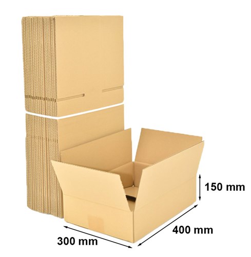 Kartony Klapowe 400x300x150mm, 10 sztuk