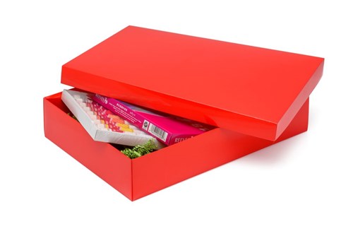 Pudełko Laminowane 250x180x70mm Czerwone