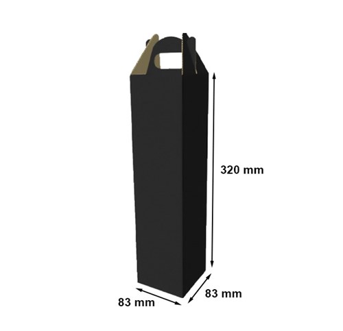 Pudełko na wino czarne 83x83x320mm F217