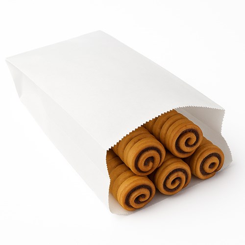 Torba biała fałdowa