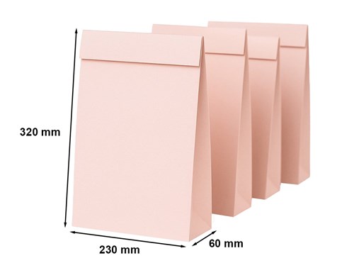 Koperta kartonowa 230x320x60mm Różowa 220g 10szt