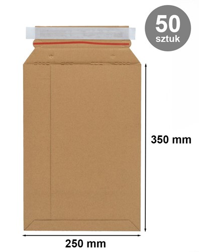 Pakiet - Koperta kartonowa 250x350mm A4 50szt