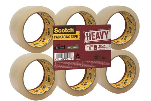 Taśma pakowa SCOTCH HEAVY Transparentna 48mm/66m