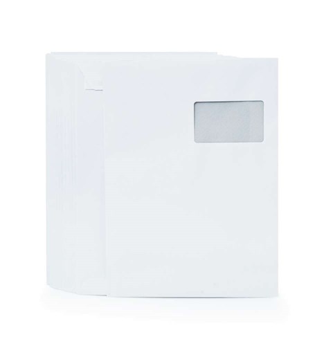 Koperta biała C4 z okienkiem po prawej stronie