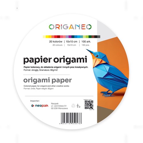 Kółka do origami ORIGANEO mix kolorów 10cm -100szt
