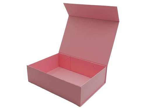 Pudełko Magnetyczne Różowe 250x180x70mm Elegancki Karton Prezentowy
