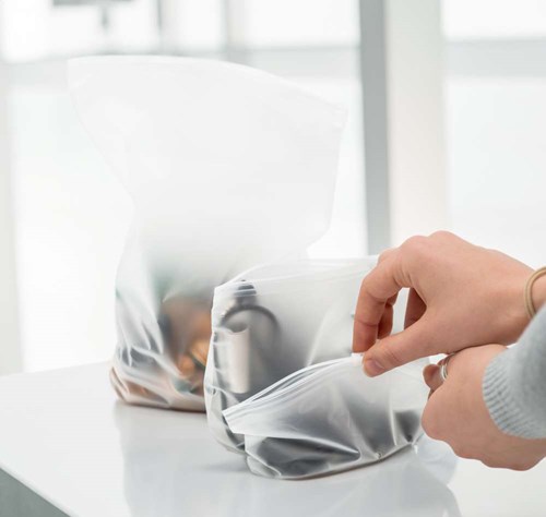 Woreczki na suwak matowe 250x350mm 70um - 20szt.