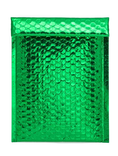 Koperty bąbelkowe metaliczne zielone