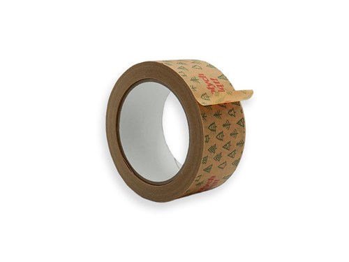 Taśma Świąteczna Papierowa WŚ Choinki 48mm/50m