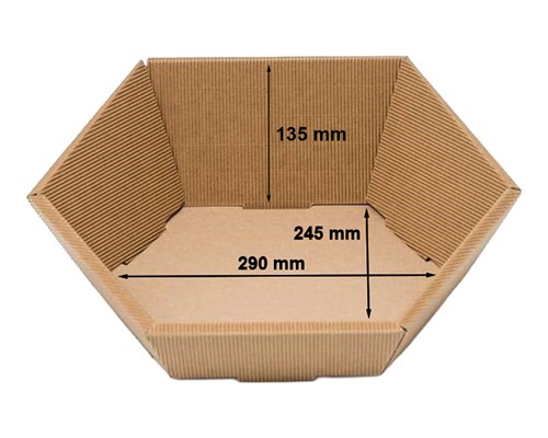Tacka karbowana sześciokątna 245x290mm