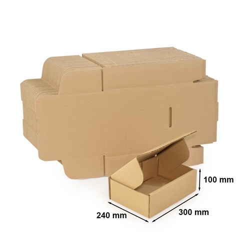 Kartony fasonowe / wykrojnikowe 300x240x100mm Fala E, 50szt