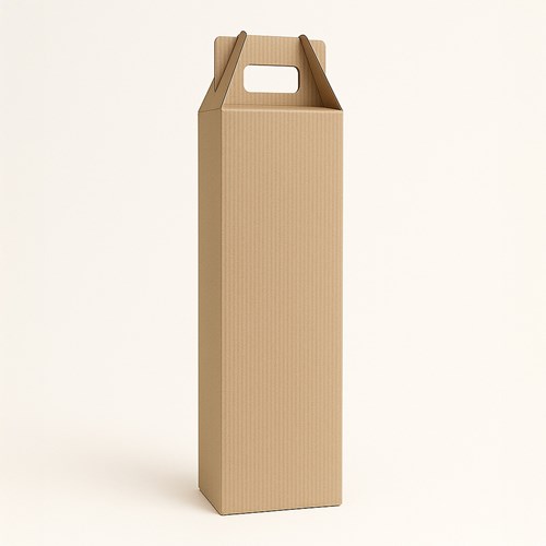 Pudełko karbowane  98x98x345mm / wino