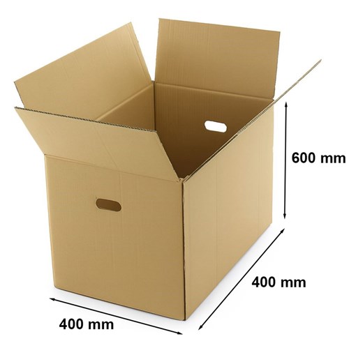 Mocne pudło przeprowadzkowe  600x400x400mm C500 z uchwytem