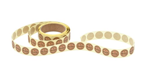 Naklejki okrągłe Kraft Fi25mm Thank You 1 - 200szt