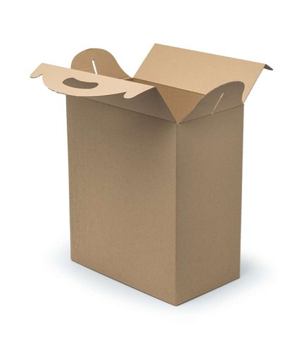 Pudełko z uchwytem F217 300x180x350mm karbowane