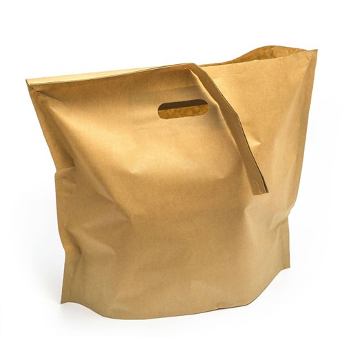 Papierowa torba cateringowa i pojemnik na jedzenie