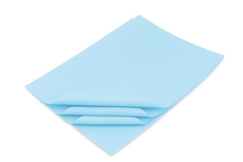 Bibuła gładka 20g 38x50cm Niebieska Jasna–papier ozdobny – 100 arkuszy