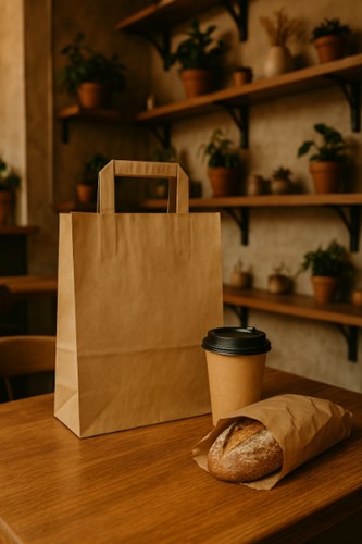 Torba Catering 180x80x220 / Brązowa / Uchwyt Płaski