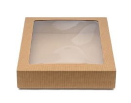 Pudełko karbowane z oknem