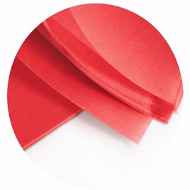 Bibuła 50x75 cm czerwona 48 arkuszy
