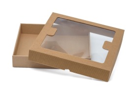 tekturowe pudełko z oknem