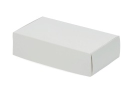 Białe pudełko laminowane Fefco 427