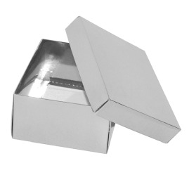 Pudełko Laminowane 120x120x70mm Srebrne