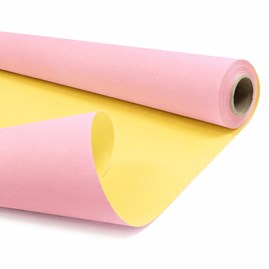 Papier kraft DUO różowy żółty rolka 79 cm 40 m